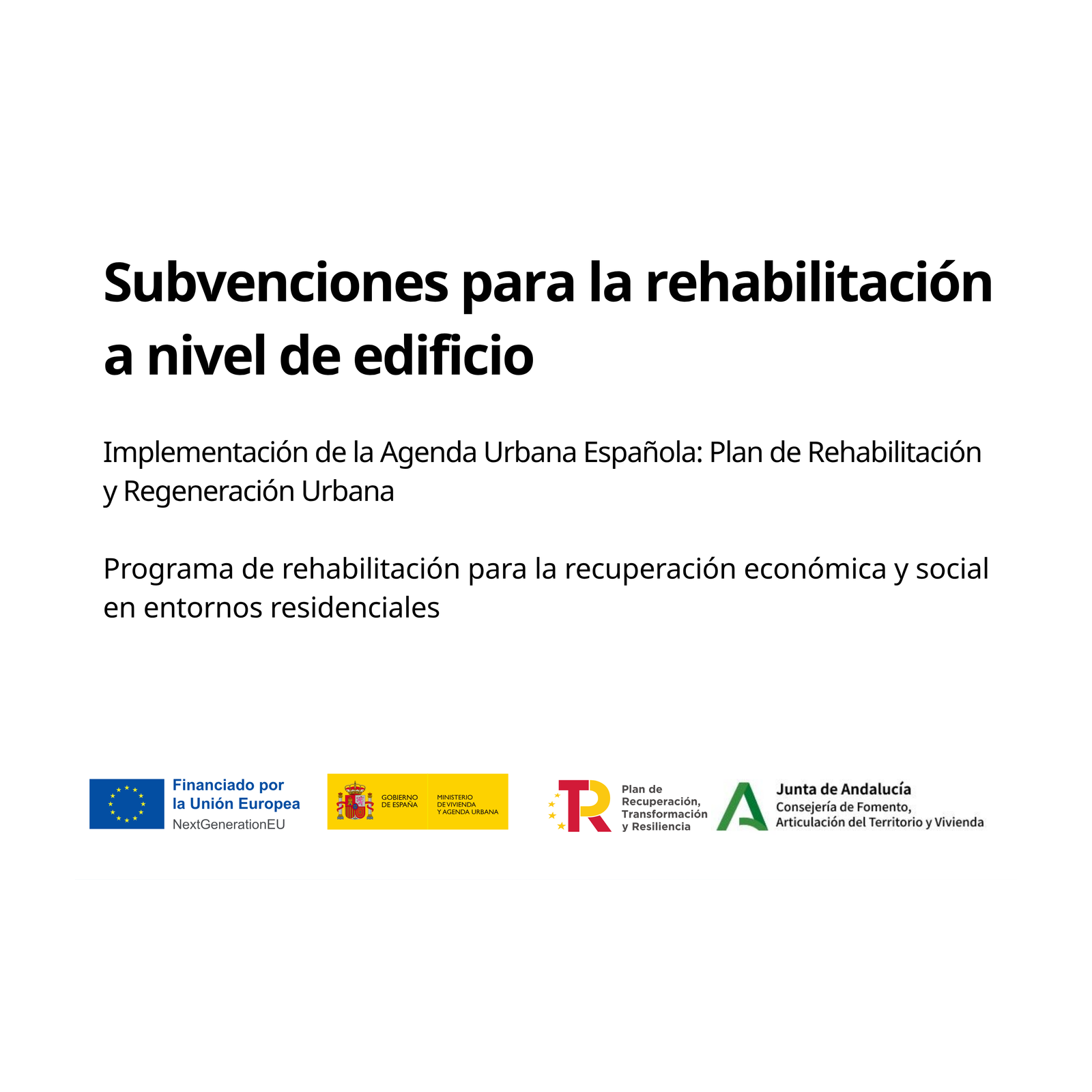Placa definitiva Ecovivienda Línea 3 · Residencial colectiva (Andalucía)