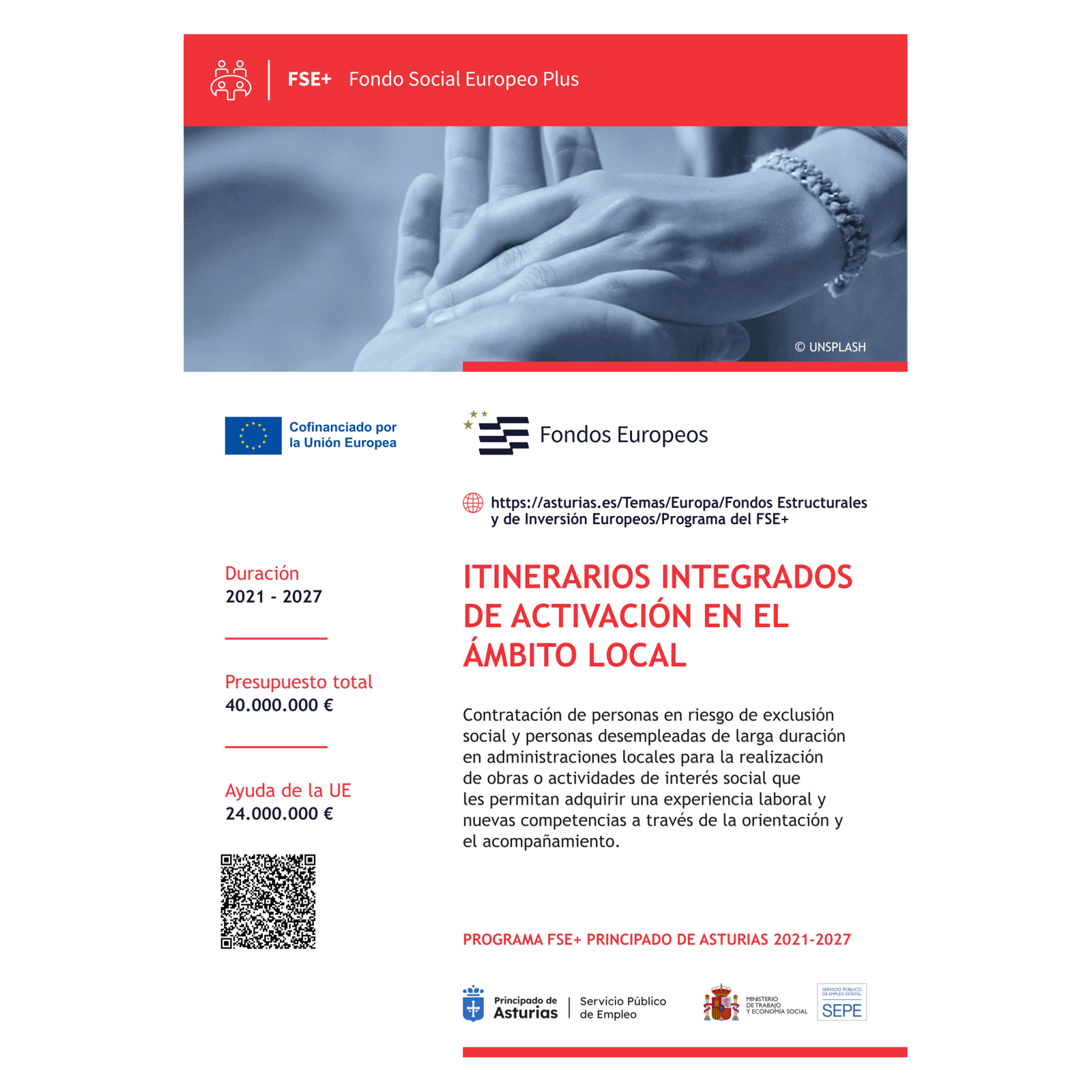Cartel de Planes de Empleo de Asturias 2026–2027