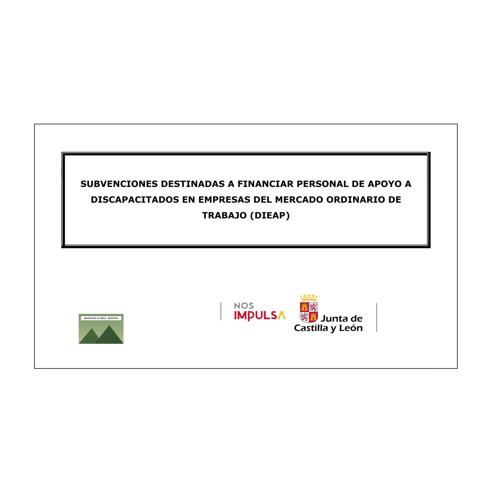 Placa DIEAP apoyo a la discapacidad 2026 · CyL