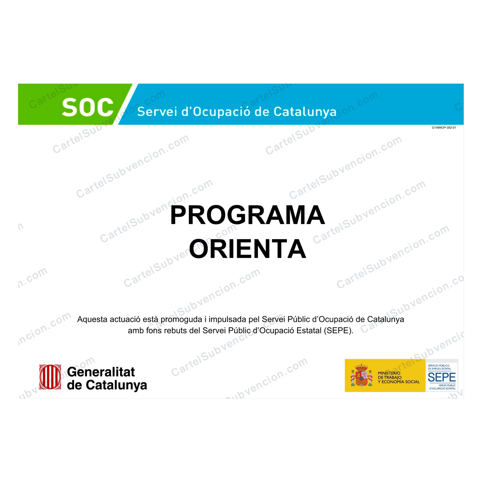 Cartel SOC Programa Orienta · convocatoria 2025