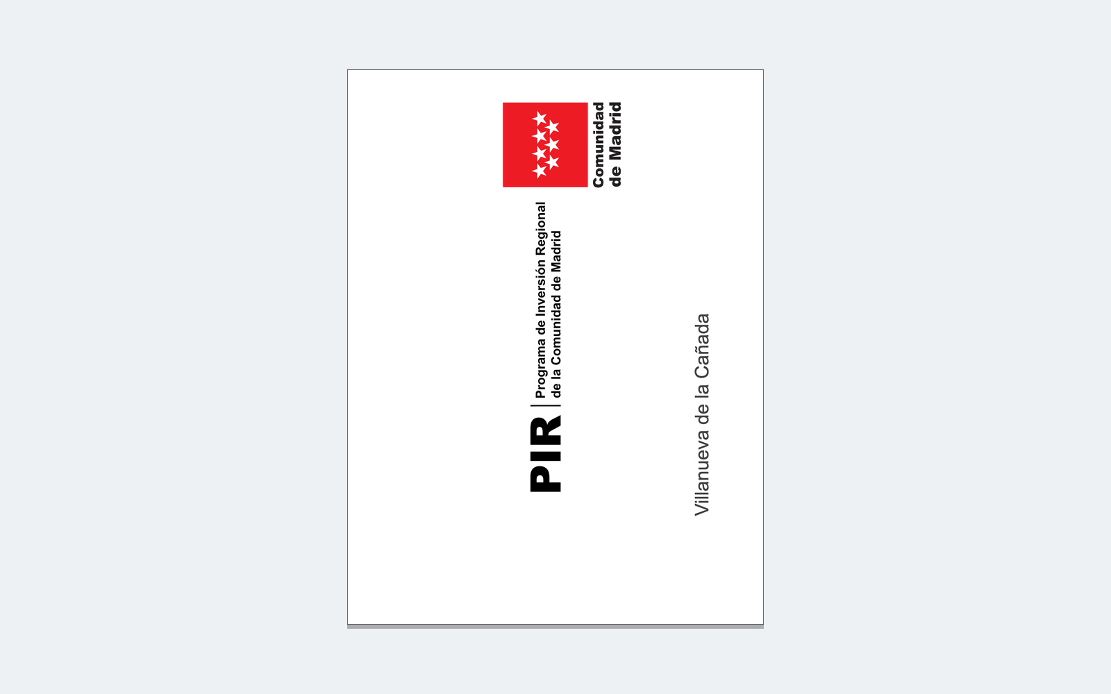 Ejemplo contextual de Adhesivo PIR para vehículos y maquinaria de la Comunidad de Madrid · 165 × 220 mm