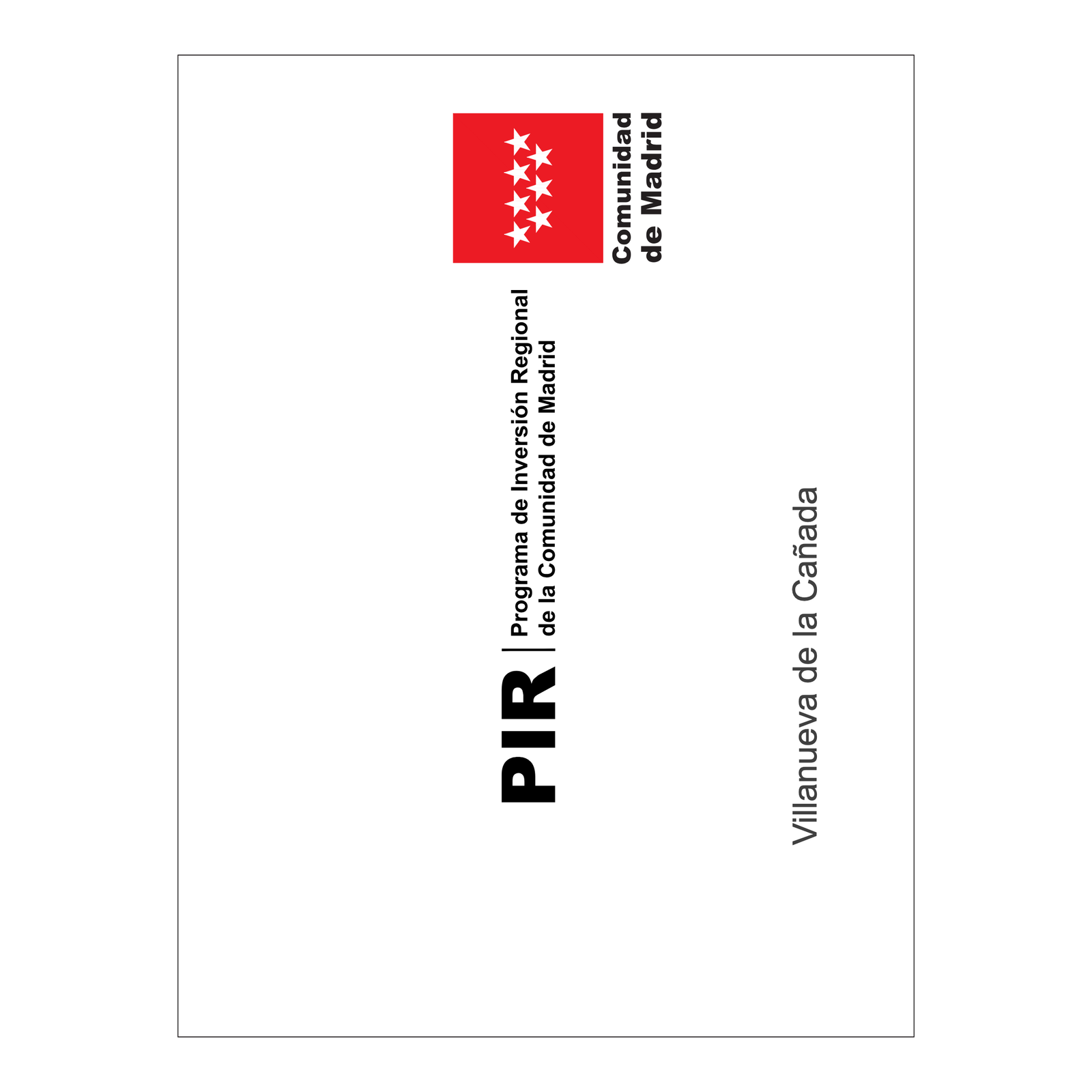Adhesivo PIR para vehículos y maquinaria de la Comunidad de Madrid · 165 × 220 mm