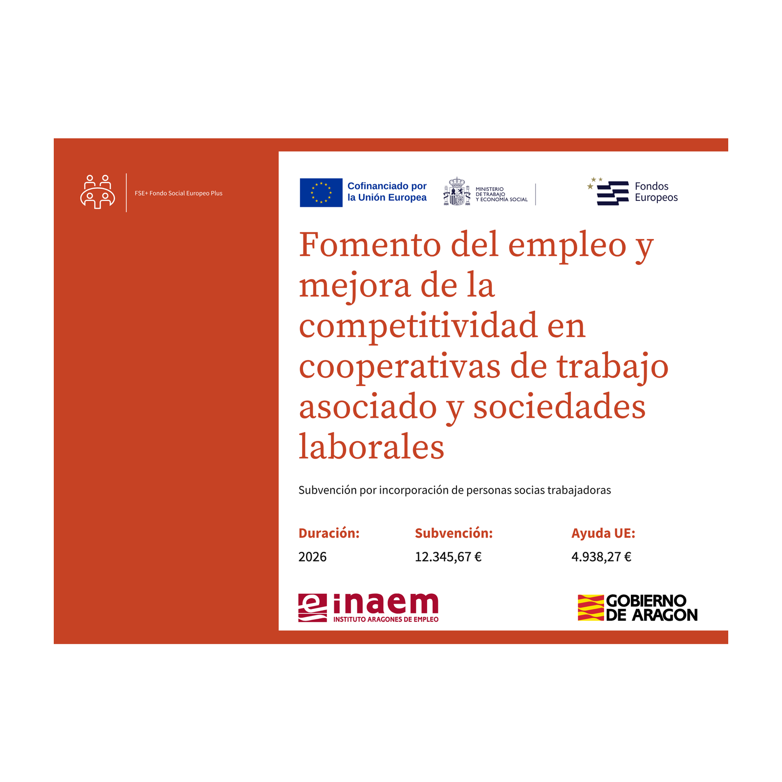 Cartel Cooperativas y Sociedades Laborales Aragón 2026