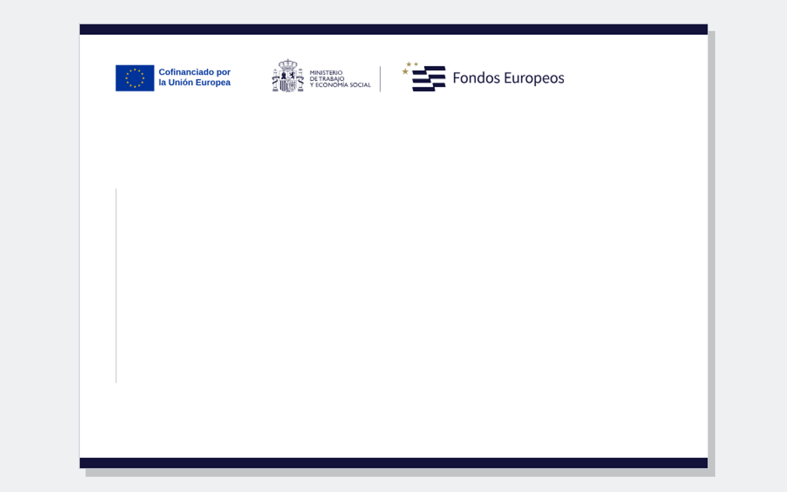 Ejemplo contextual de Cartel y placa FSE+ 2021-2027 «Cofinanciado por la Unión Europea»
