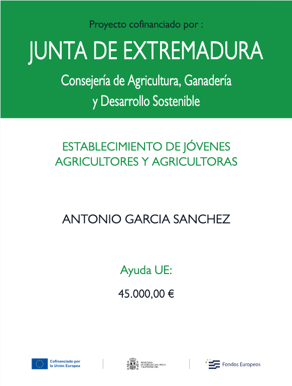 Cartel Joven Agricultor Extremadura (muestra)