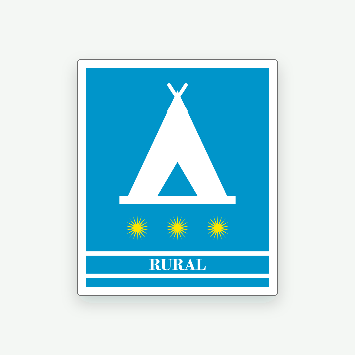 Placa de camping de Andalucía