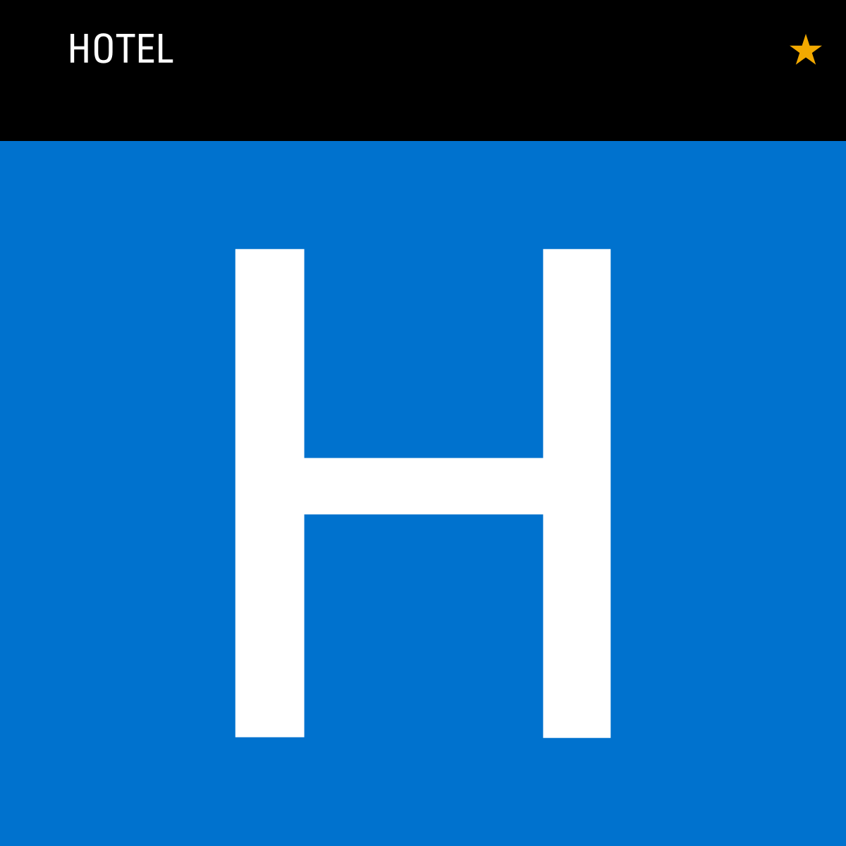 Placa de alojamiento hotelero de Canarias