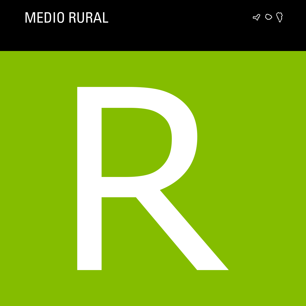 Placa de alojamiento en medio rural de las islas verdes