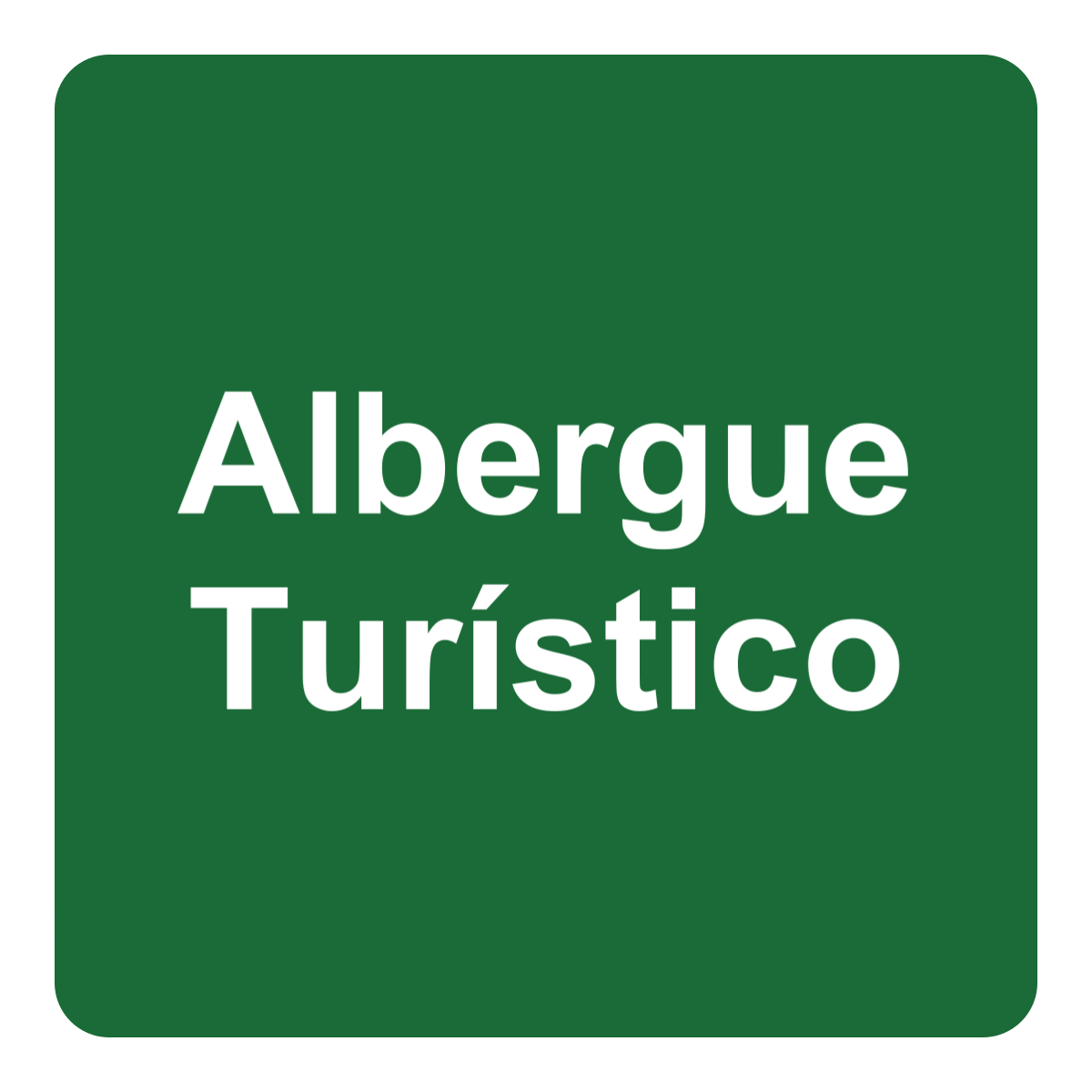 Placa de albergue turístico de Cantabria