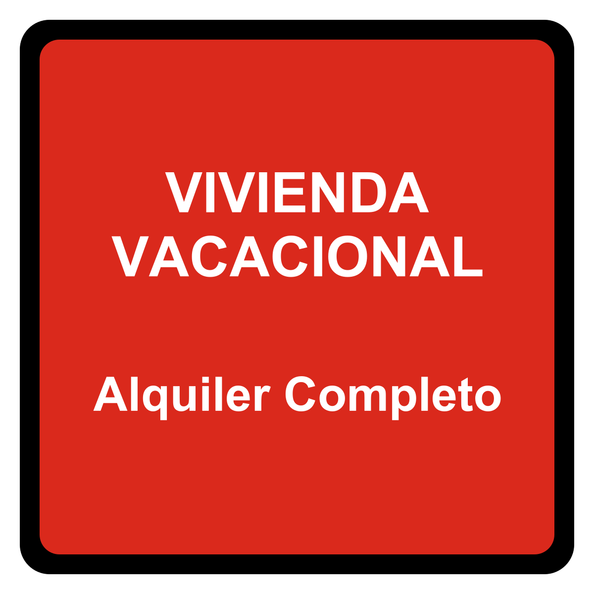 Placa de vivienda vacacional de Cantabria