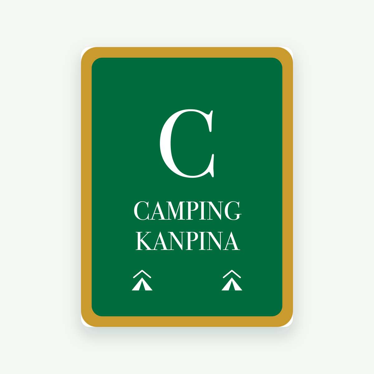 Placas de camping y áreas de Euskadi