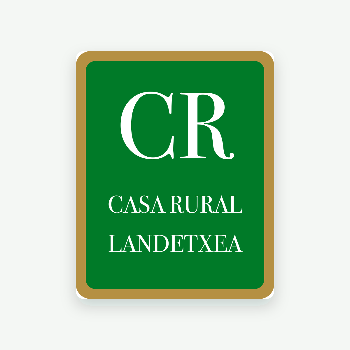 Placa de casa rural de Euskadi · Landetxea