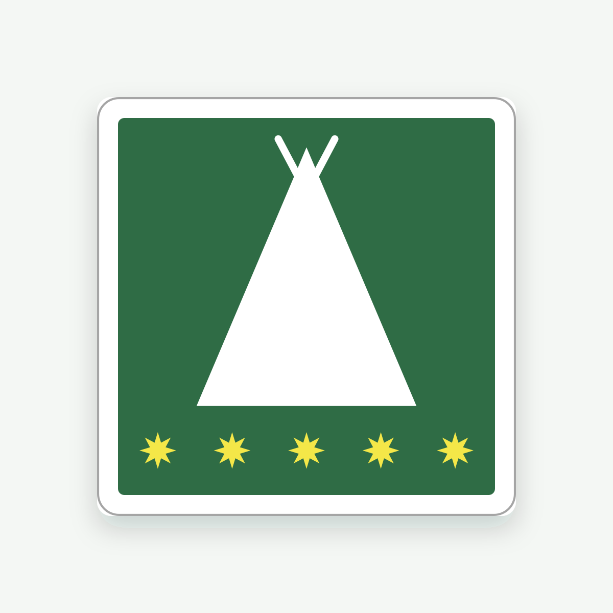 Placa de camping de La Rioja