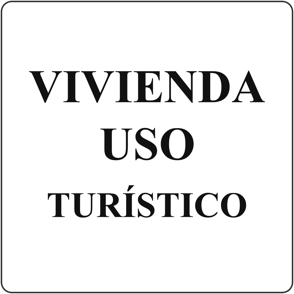 Placa de vivienda de uso turístico de Madrid