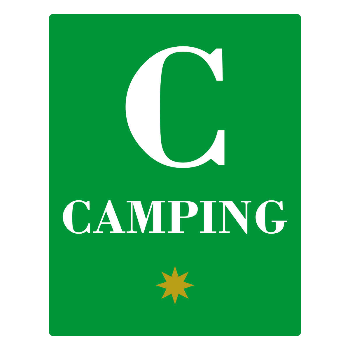 Placa de camping de Navarra