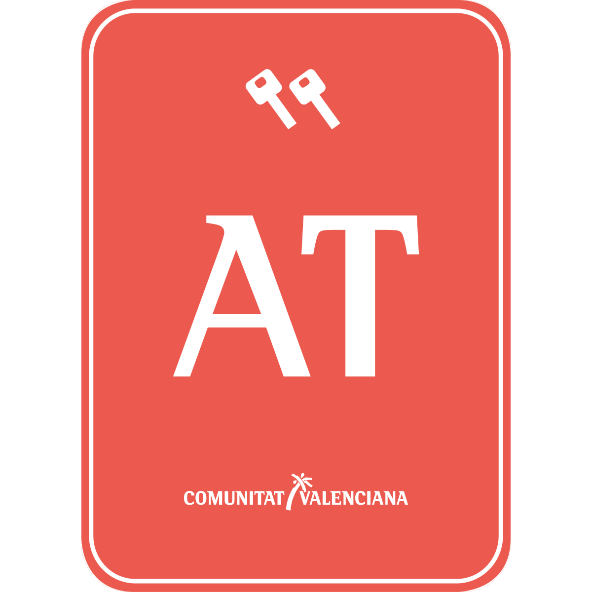 Placa de bloque, conjunto o apartotel de la Comunitat Valenciana