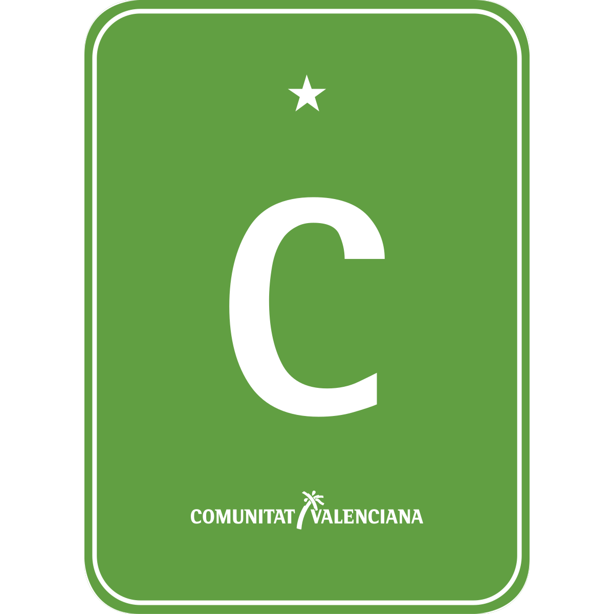Placa de camping o área de pernocta de la Comunitat Valenciana