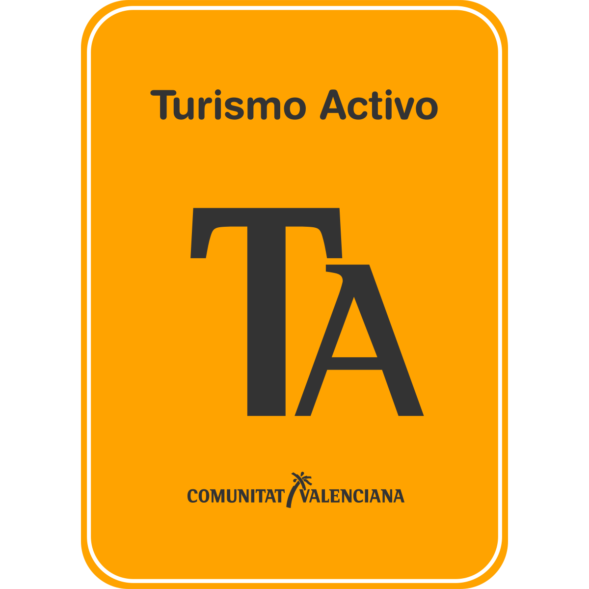 Placa de turismo activo y ecoturismo de la Comunitat Valenciana